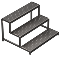 Ss Pot Stand 3 Tier Sps-100-ss - Color: Silver