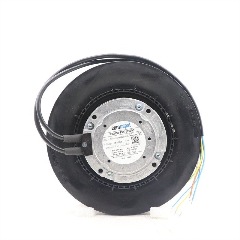 Ebmpapst R3g190-rd45-03 220v Pwm 4524rpm 941m3/h 167w 1.39a 987pa Air Purifiers Fresh Air System Cooling Fan - Color: Black