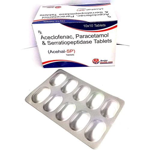 Aceclofenac 100mg Paracetamol 325mg Serratiopeptidase 15mg Tablets