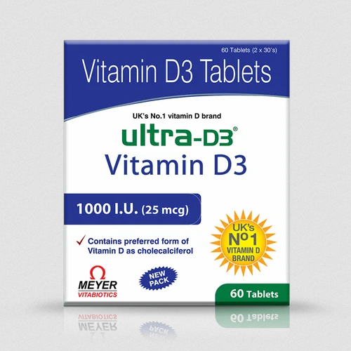 1000Iu Vitamin D3 Tablets - Drug Type: General Medicines