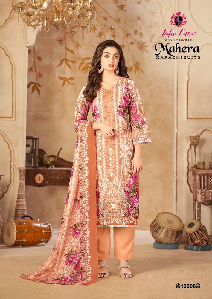 Nafisa Mahera Vol-10  Karachi dress material