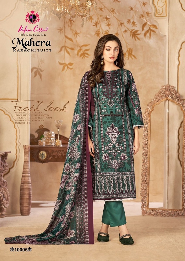 Nafisa Mahera Vol-10  Karachi dress material
