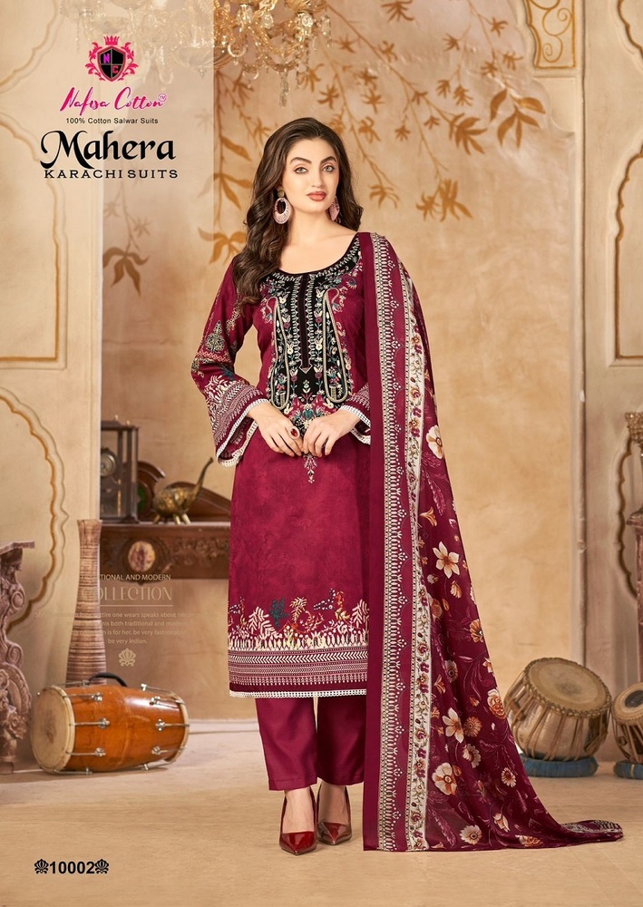 Nafisa Mahera Vol-10  Karachi dress material