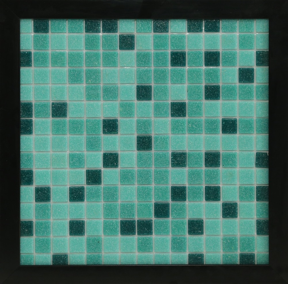 Glass Mosaic Tiles M666 - Color: Greens