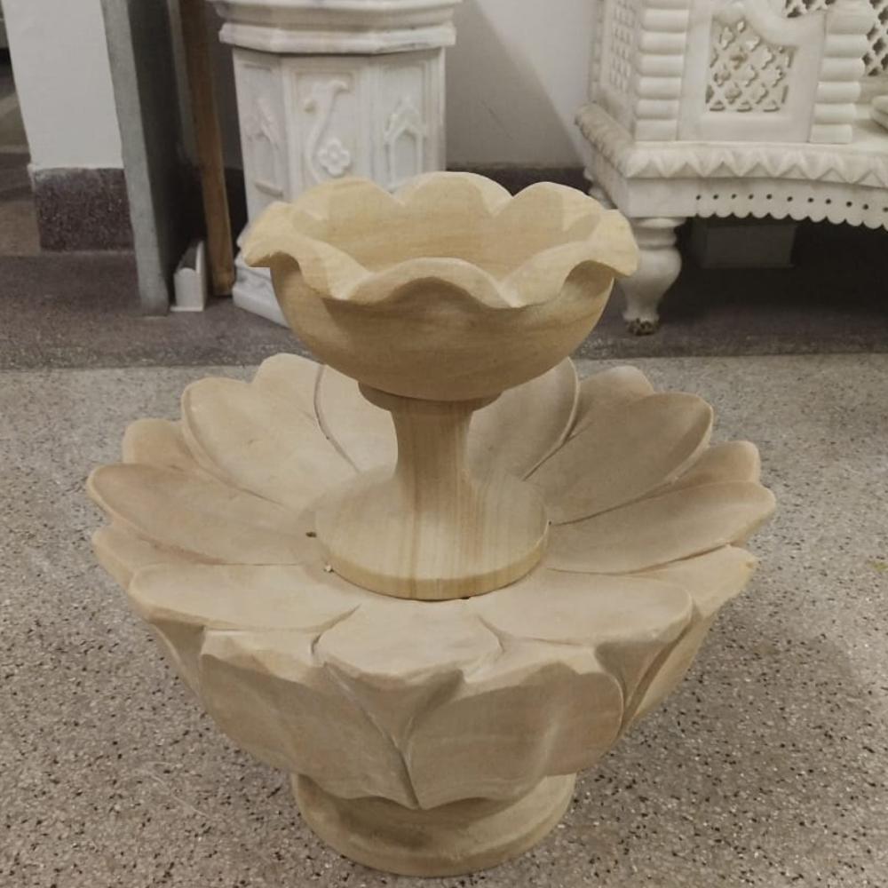 designing sandstone outdoor fountain