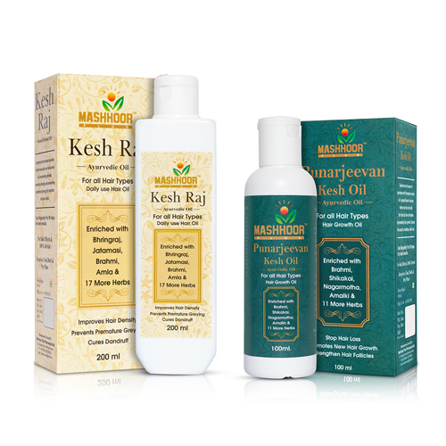 Keshraj Oil And Punarjeevan Oil Combo
