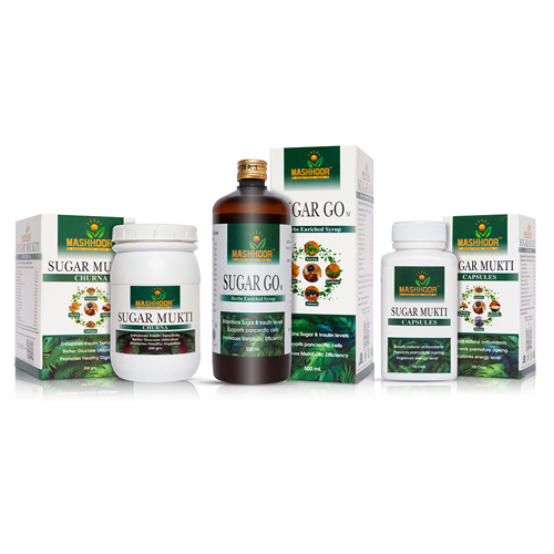 Sugar Mukti Churna + Capsule + Sugar Go - M Syrup Combo