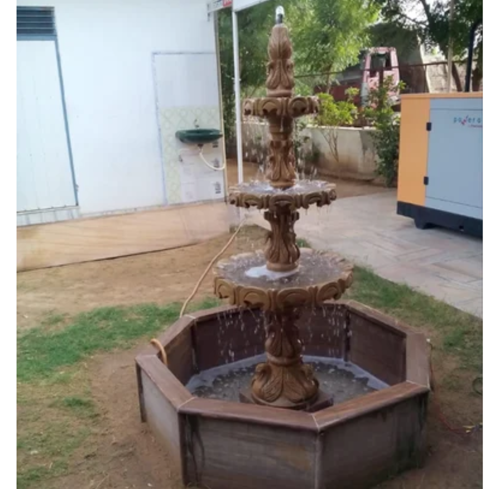 3 tier sandstone fountain