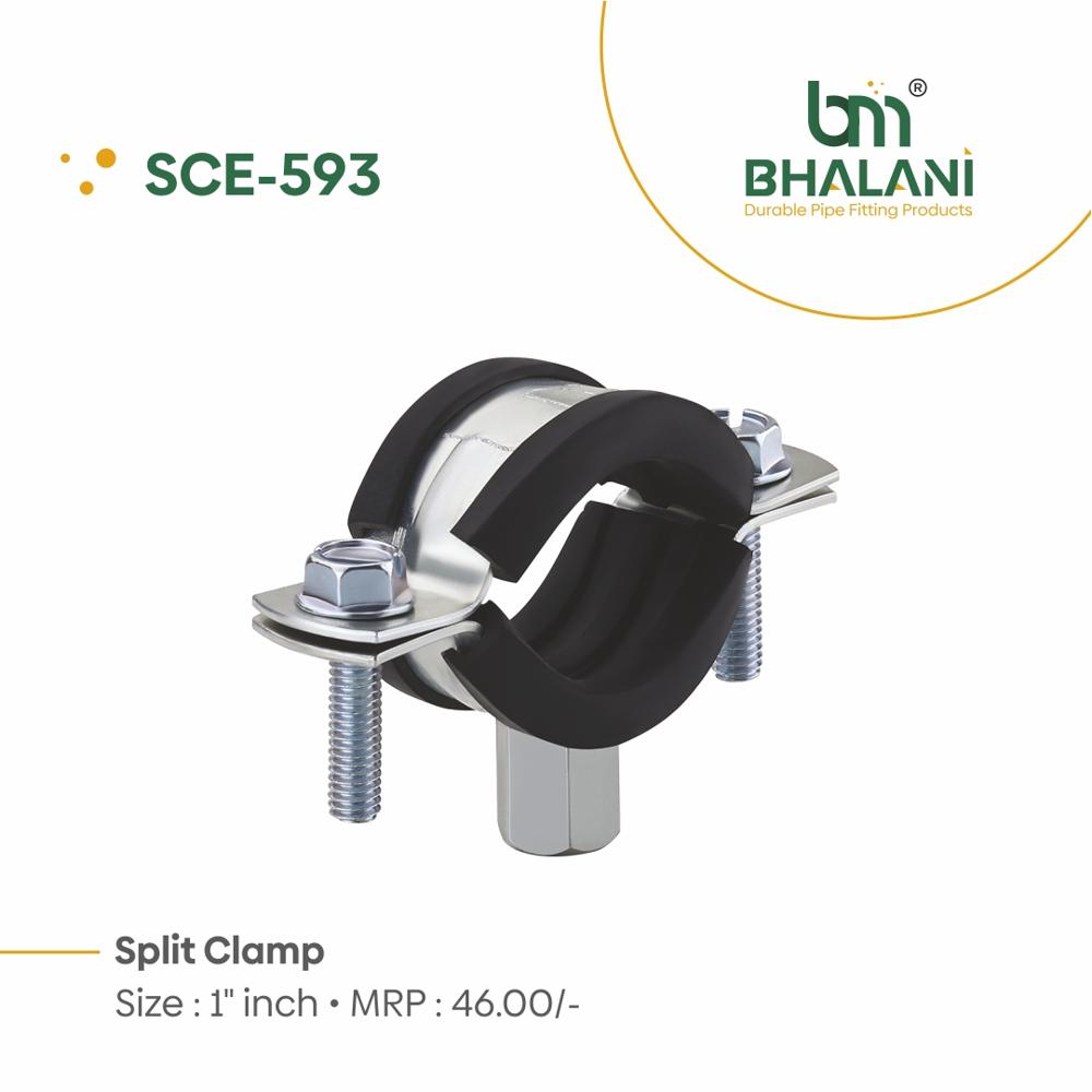 1/2'' Split Clamp - Color: Silver