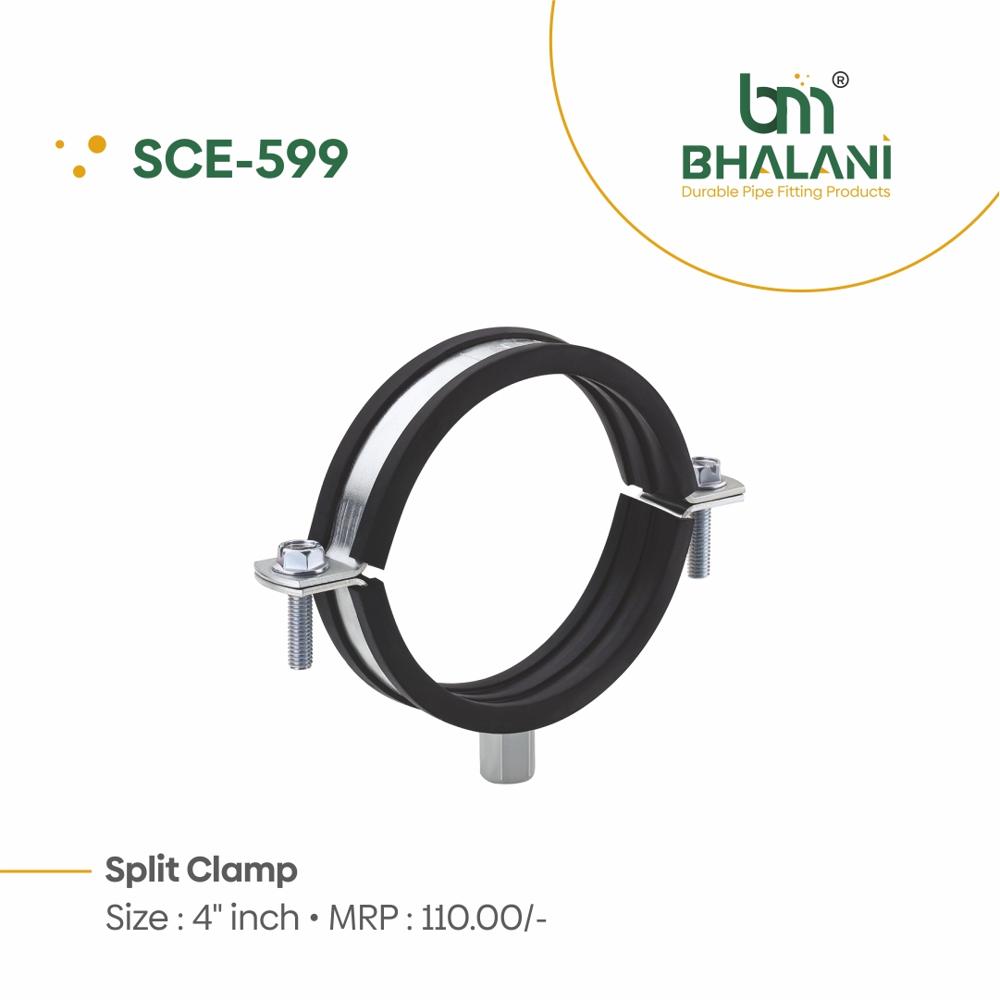 1/2'' Split Clamp - Color: Silver