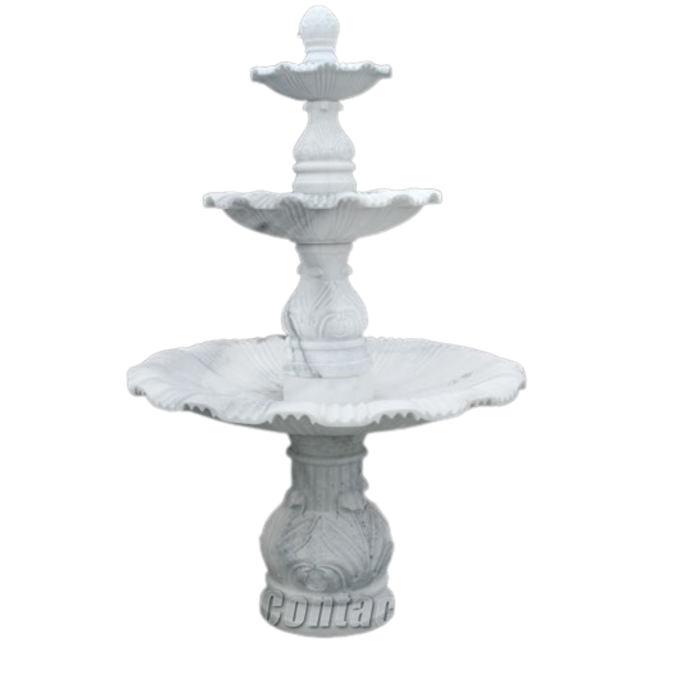 makrana white marble water fountain