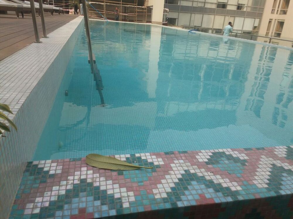 GLASS MOSAIC TILES CAD DESIGN ALOFT HOTEL