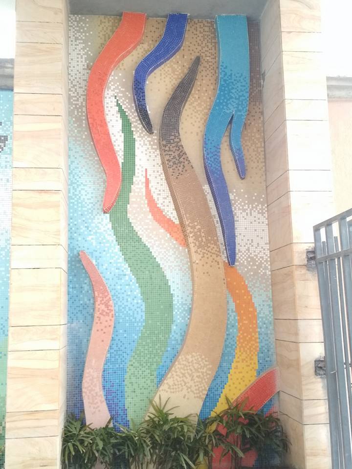 GLASS MOSAIC TILES CAD DESIGN ARIHANT AMBER