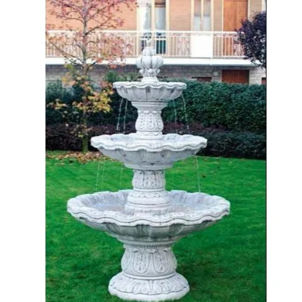 marble outdoor water fountain