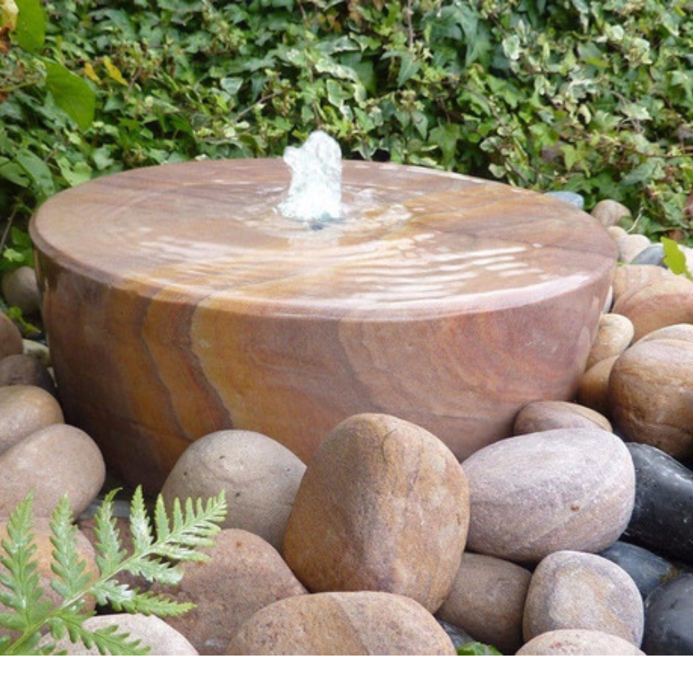 Weather-resistant Decorative Brown Sandstone Water Fountain