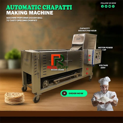 Chapatti Making Machine - Color: Silver