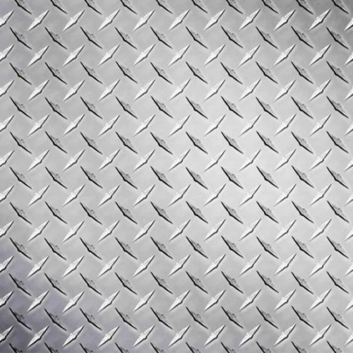 Stainless Steel Checker Plate - Color: Silver