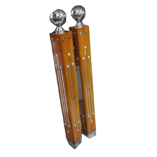 Stainless Steel Wooden Railing Pillar - Size: 36 Inch