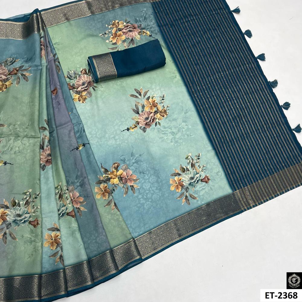 Ombre  Floral Saree
