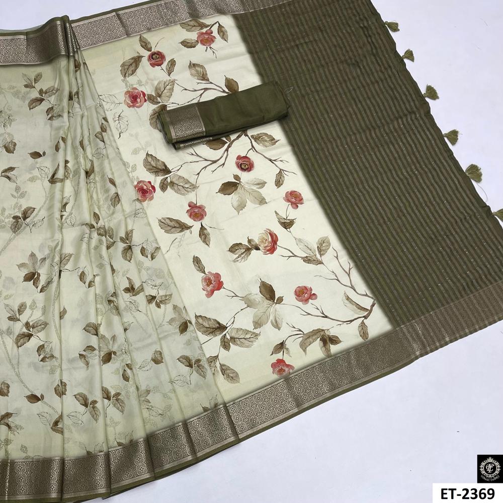 Floral Print Saree