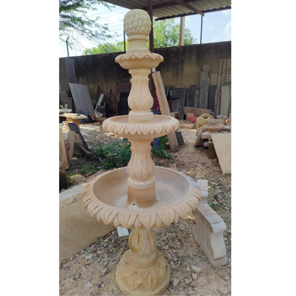 sandstone outdoor waterfall