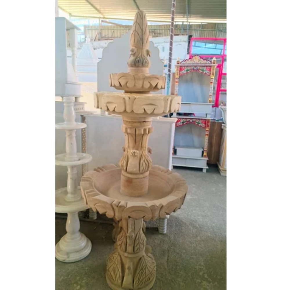 sandstone outdoor waterfall