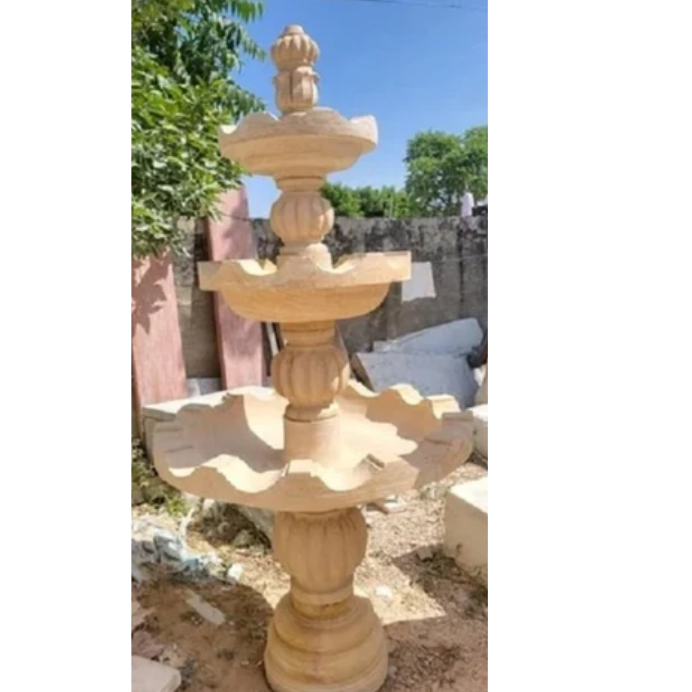 sandstone outdoor waterfall