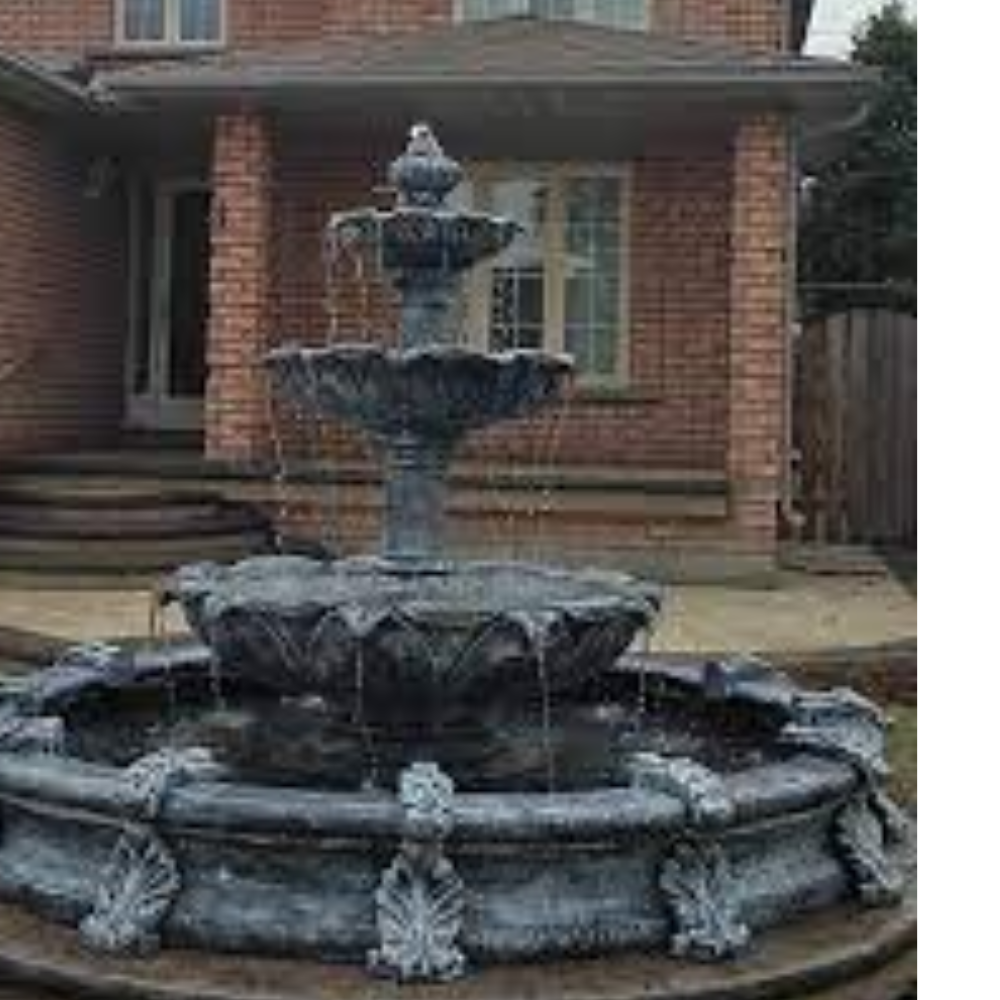black marble 3 tier fountain
