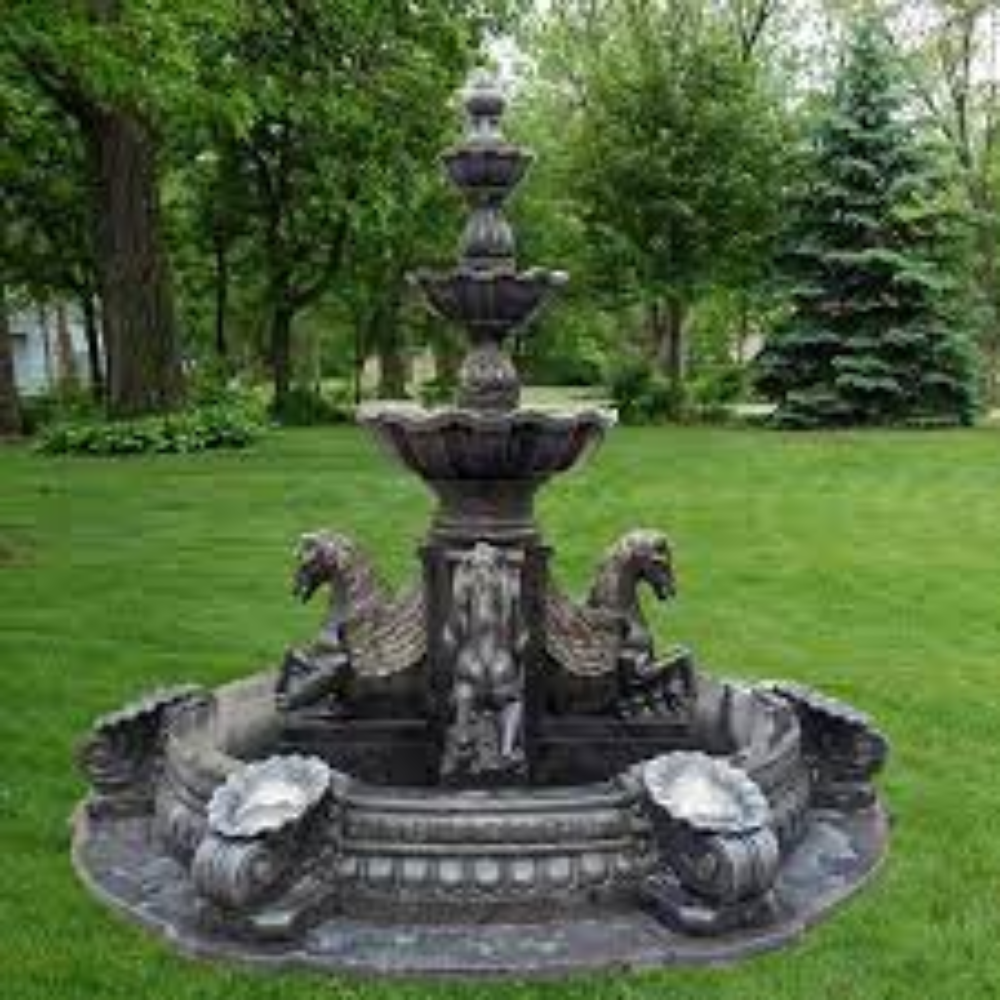 black marble 3 tier fountain
