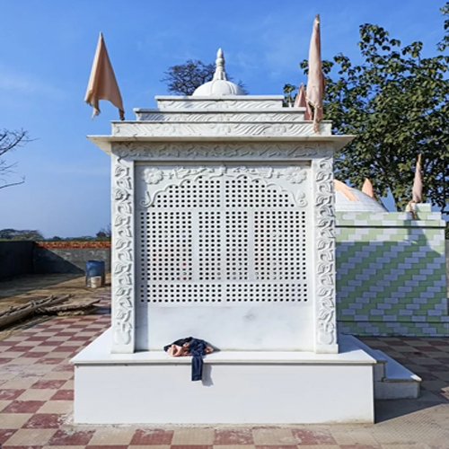 White Marble Stone Outdoor Society Temple