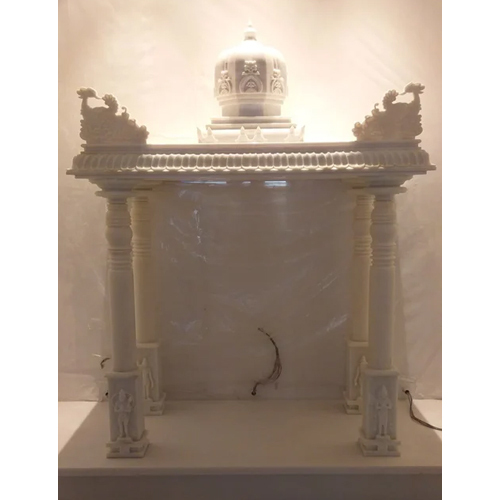 घर के लिए सफेद संगमरमर का मंदिर
