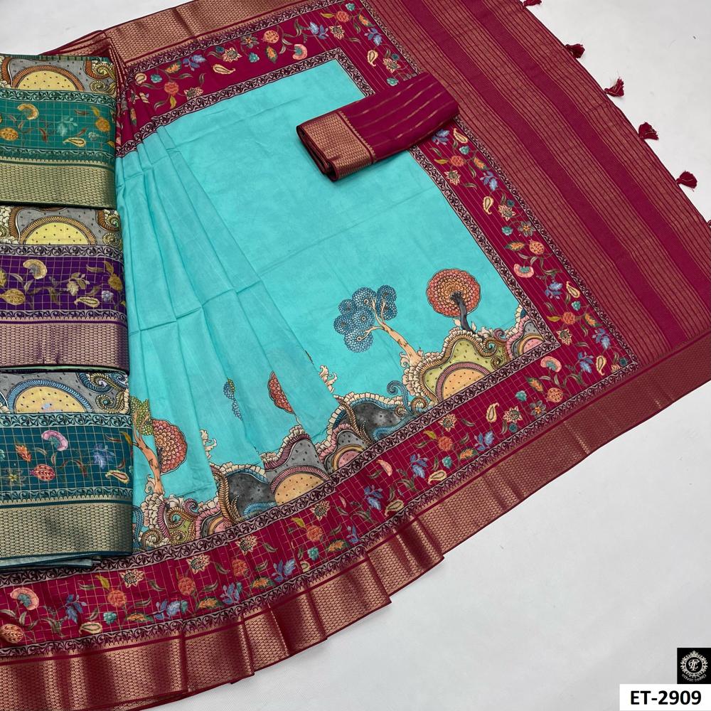 Muga Silk Saree - Color: Multicolor