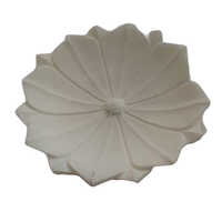 10inch White Marble Lotus Bowl - Feature: Easy To Clean