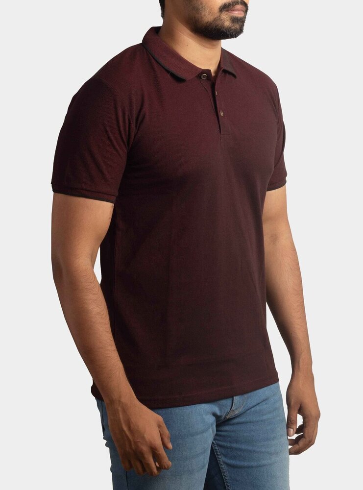 Mens  Printed  Collar  T-Shirt