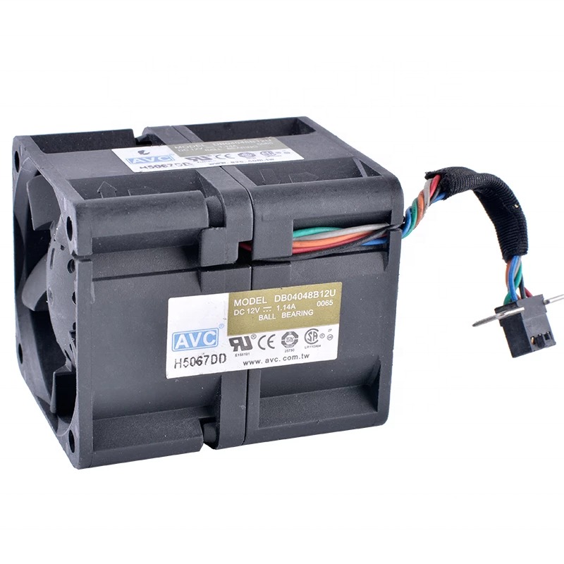 AVC DB04048B12U 40x40x48mm 12V DC 4048 4cm 1.14A 13.68W 6000RPM Ball Bearing Server Mini Axial Cooling Fan