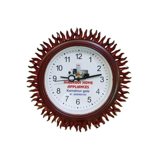 Acrylic Wall Clock - Color: Brown
