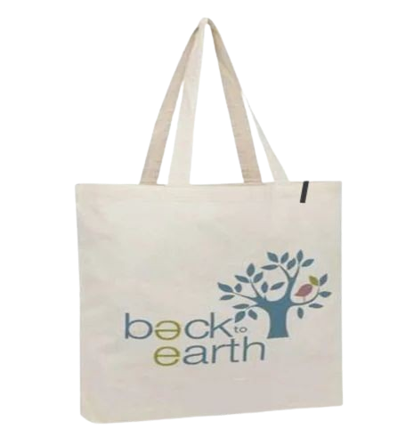 Canvas Shopping Bags - Color: White