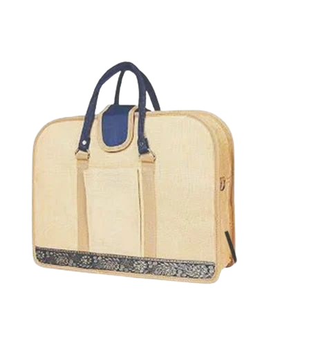 Jute Office Laptop Bag - Color: Brown