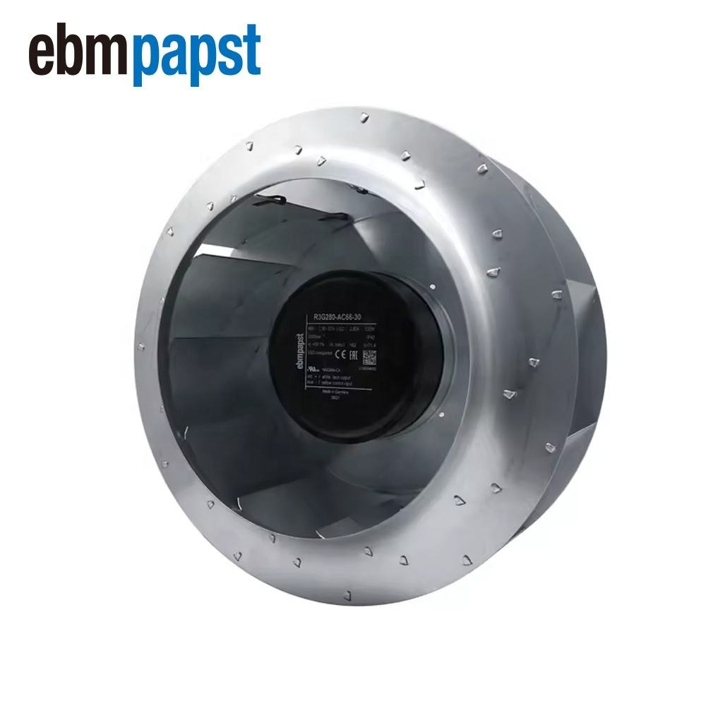 ebmpapst R3G280-AC66-30 48V DC 135W 2.85A 2000RPM 280mm Wind Power Precision Air Conditioner Centrifugal Cooling Fan