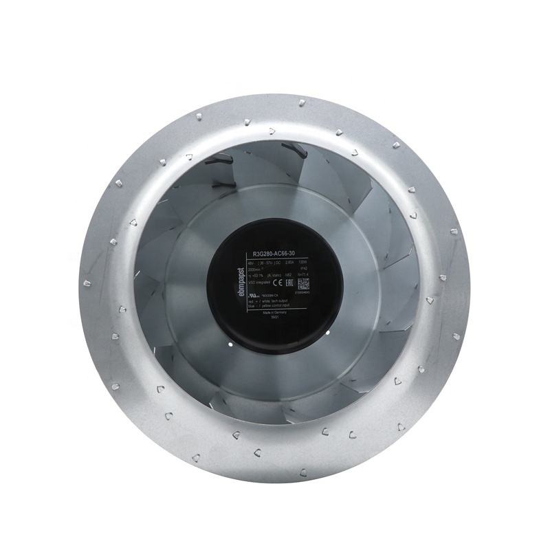 ebmpapst R3G280-AC66-30 48V DC 135W 2.85A 2000RPM 280mm Wind Power Precision Air Conditioner Centrifugal Cooling Fan
