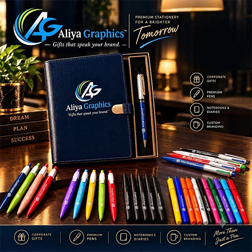 Corporate Promotional Diaries Printing - Color: Brown