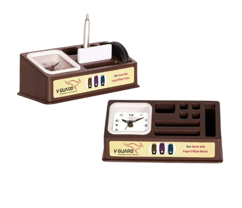 Table Clock Pen Stand - Feature: High Quality