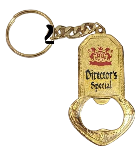 Promotional Metal Keychain - Color: Golden