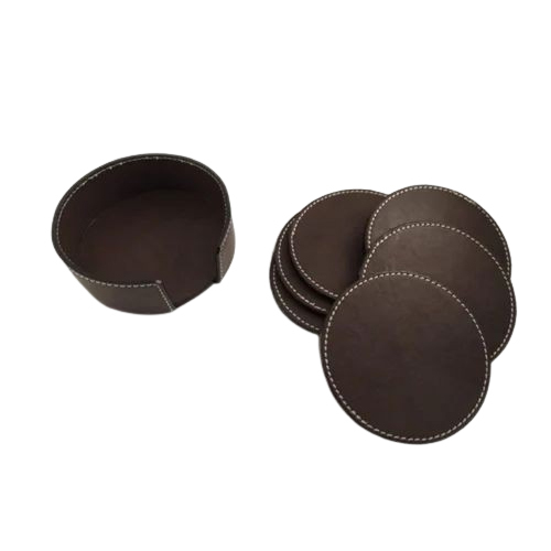 Tea Coaster Sets - Color: Brown
