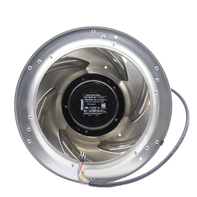 ebmpapst R3G310-AN12-30 R3G310-AN12-30/F01 48V DC 4A 190W 700-2100m3/h FFU Fan Filter Unit Air Purifier Fresh Air Cooling Fan