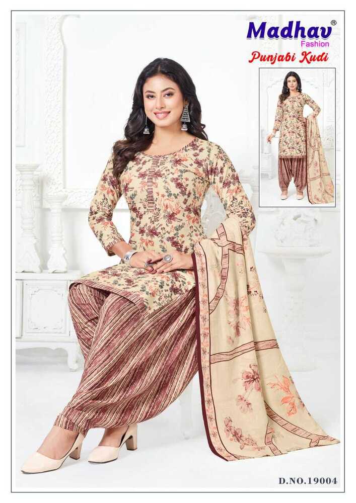 Madhav Punjabi Kudi Vol-19  Dress Material