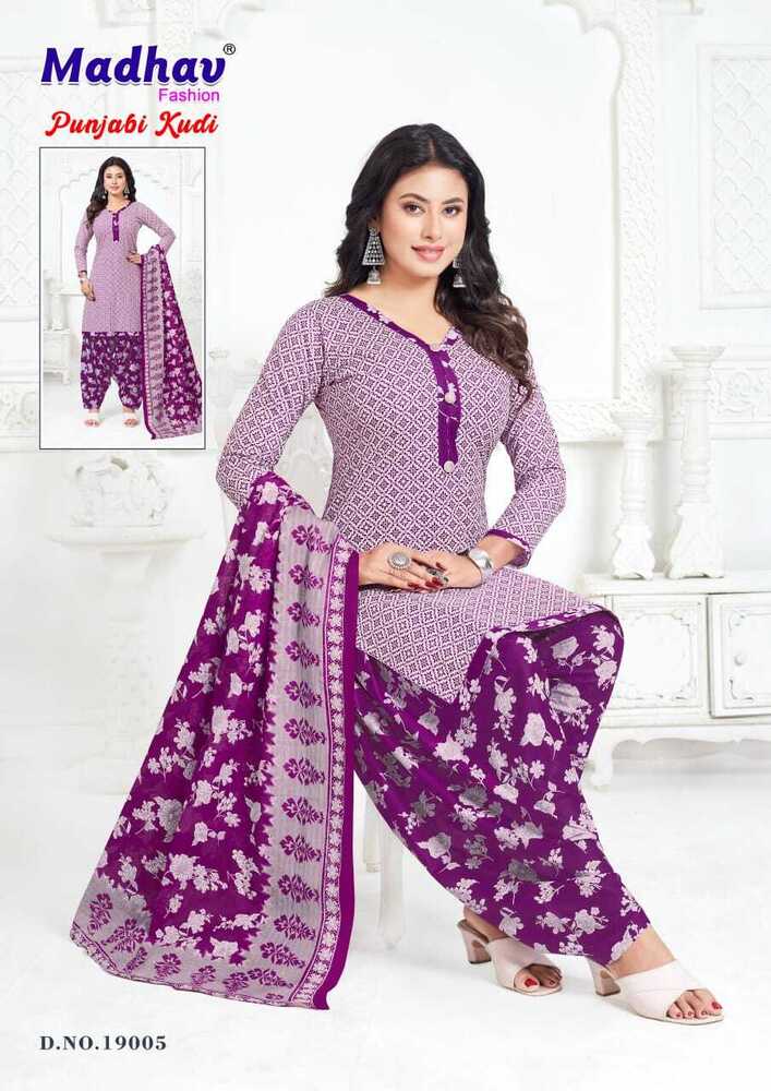Madhav Punjabi Kudi Vol-19  Dress Material