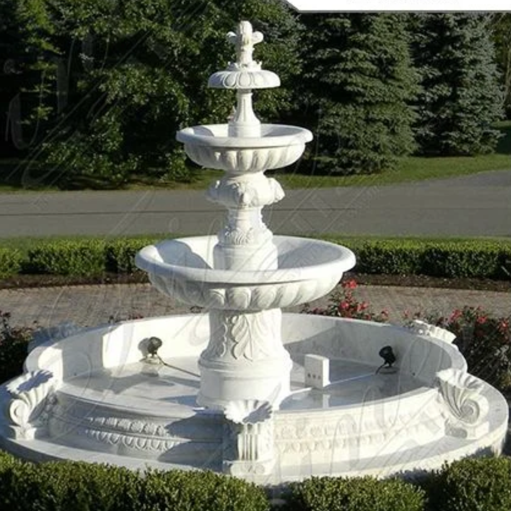 stylish carving marble fountain