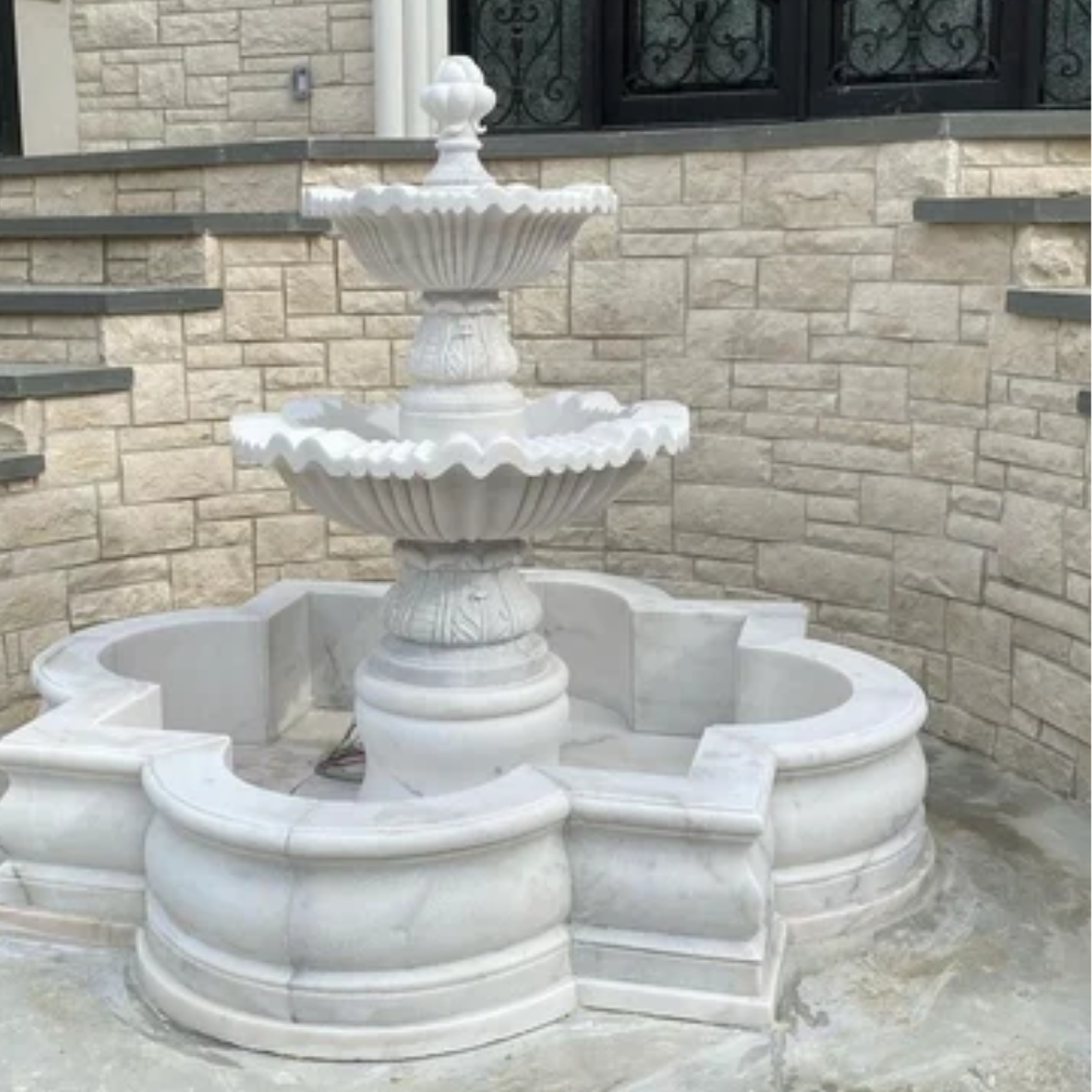 stylish carving marble fountain