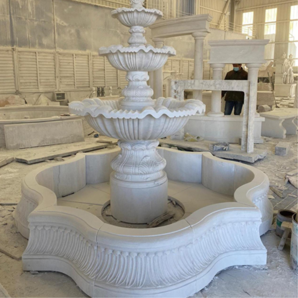 stylish carving marble fountain
